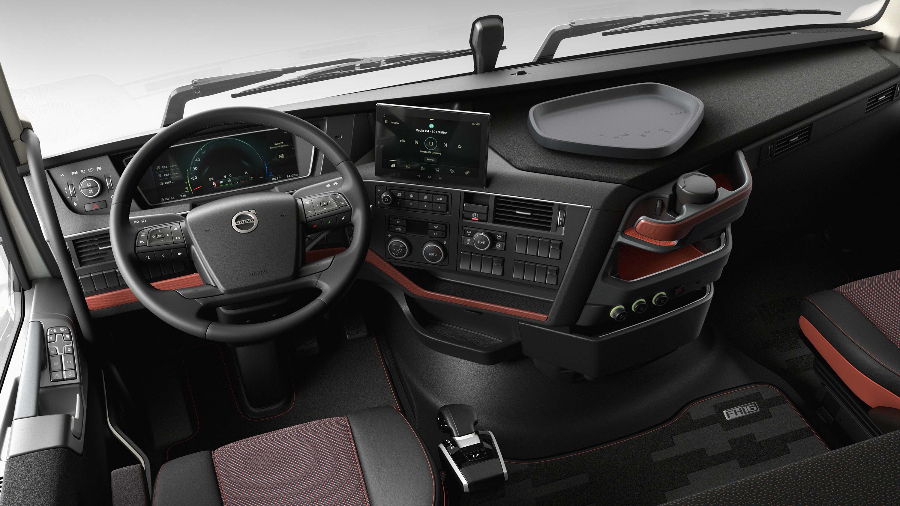 Sučelje za vozača kamiona Volvo FH16 vozaču s lakoćom daje kontrolu.